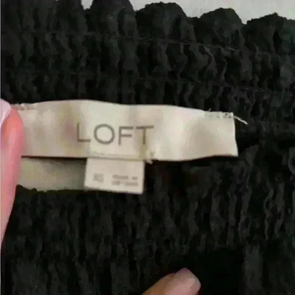 LOFT Textured Black Off the Shoulder - Picture 4 of 4